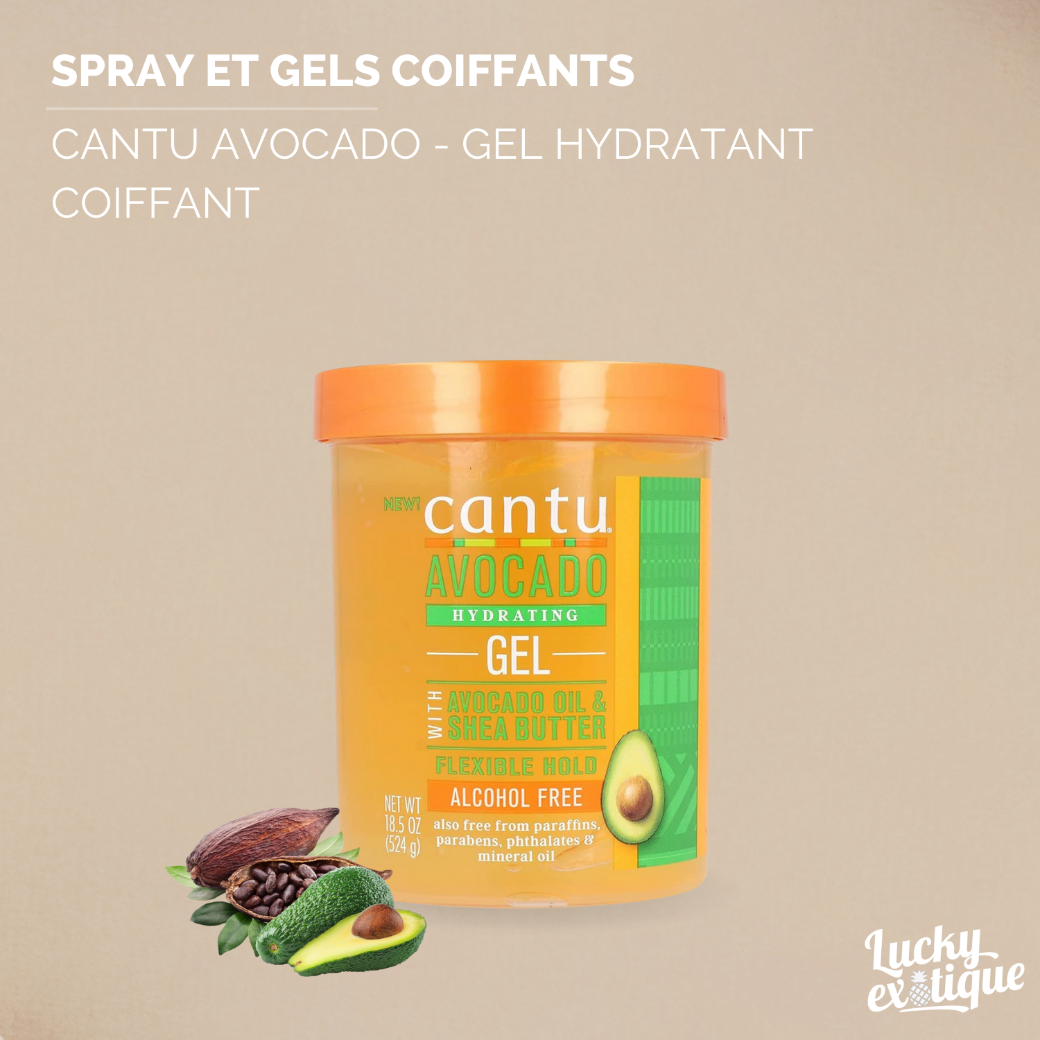 CANTU Avocado  Gel Hydratant coiffant 