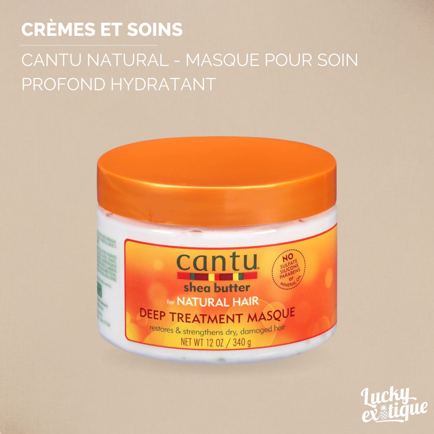 CANTU SB NATURAL - Masque pour soin profond hydratant