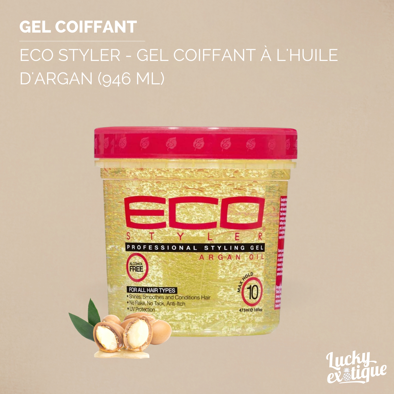 ECO STYLER - Gel coiffant à l'huile d'argan (946ml)