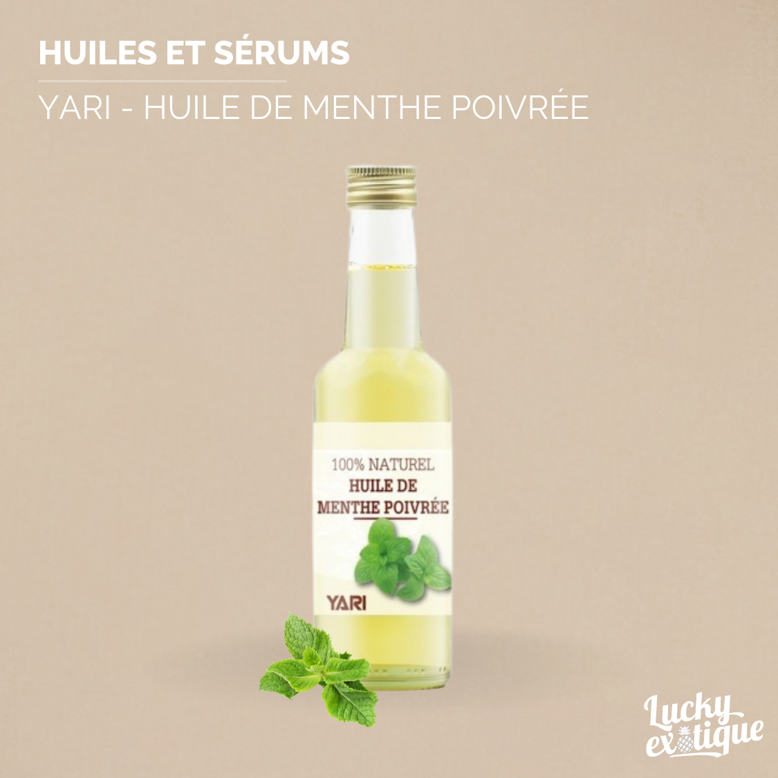 YARI - Huile de menthe poivrée naturelle