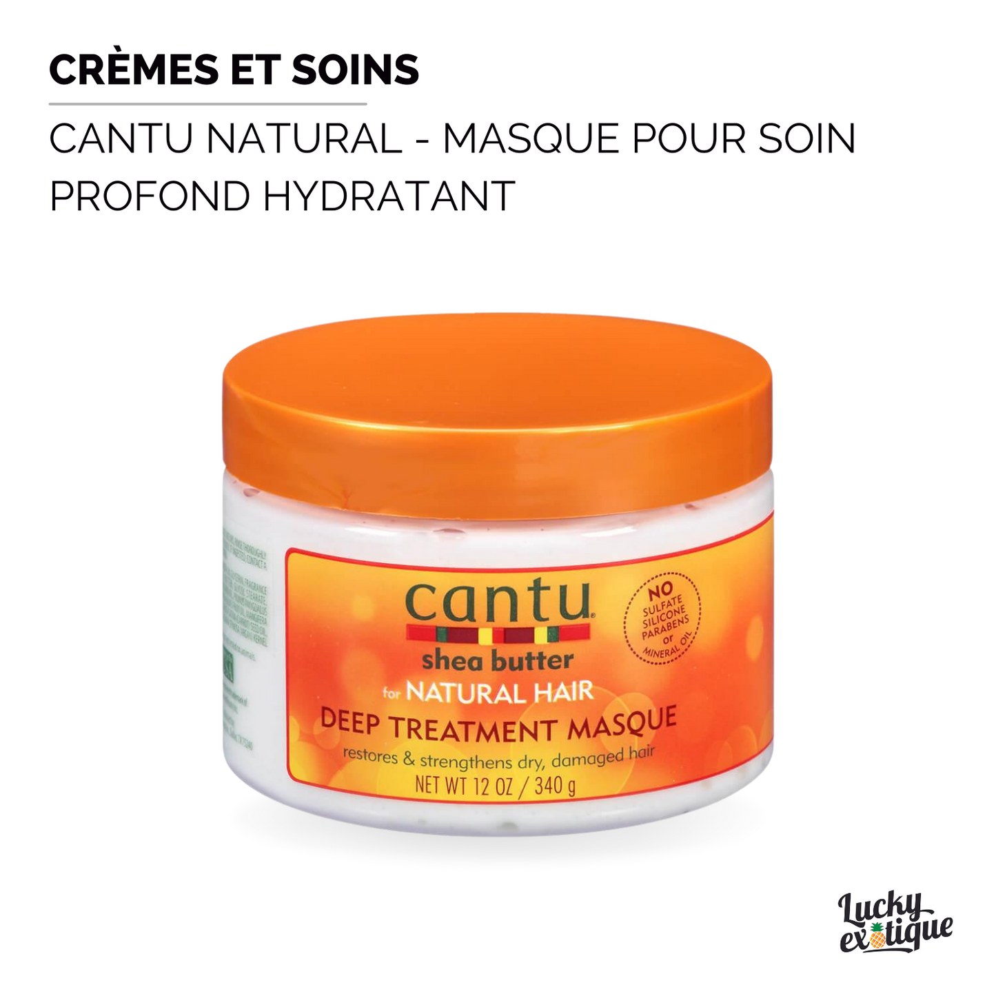 CANTU SB NATURAL - Masque pour soin profond hydratant