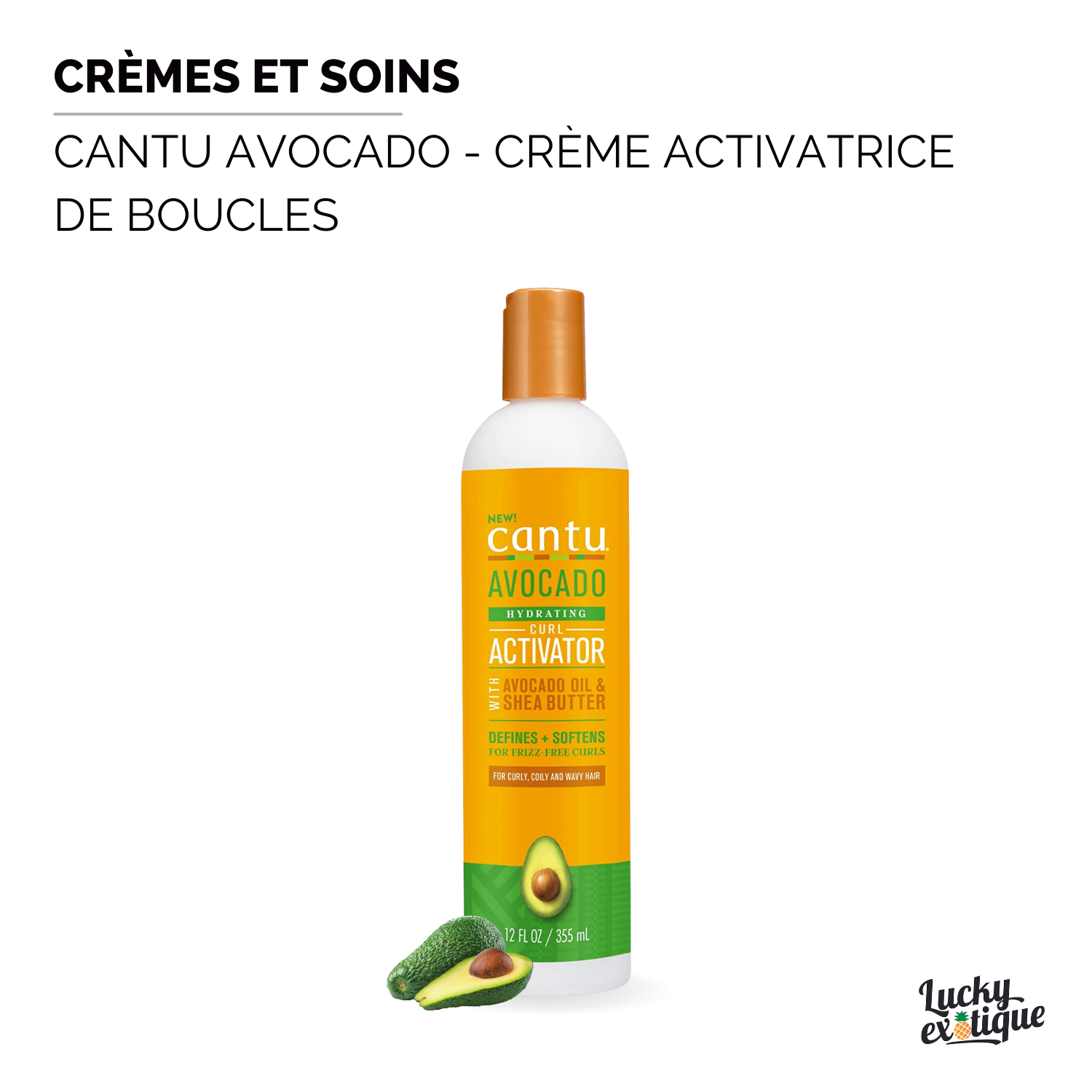 CANTU AVOCADO Creme activatrice de boucles