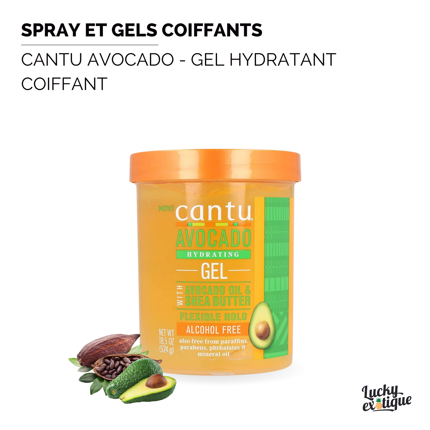 CANTU Avocado  Gel Hydratant coiffant 