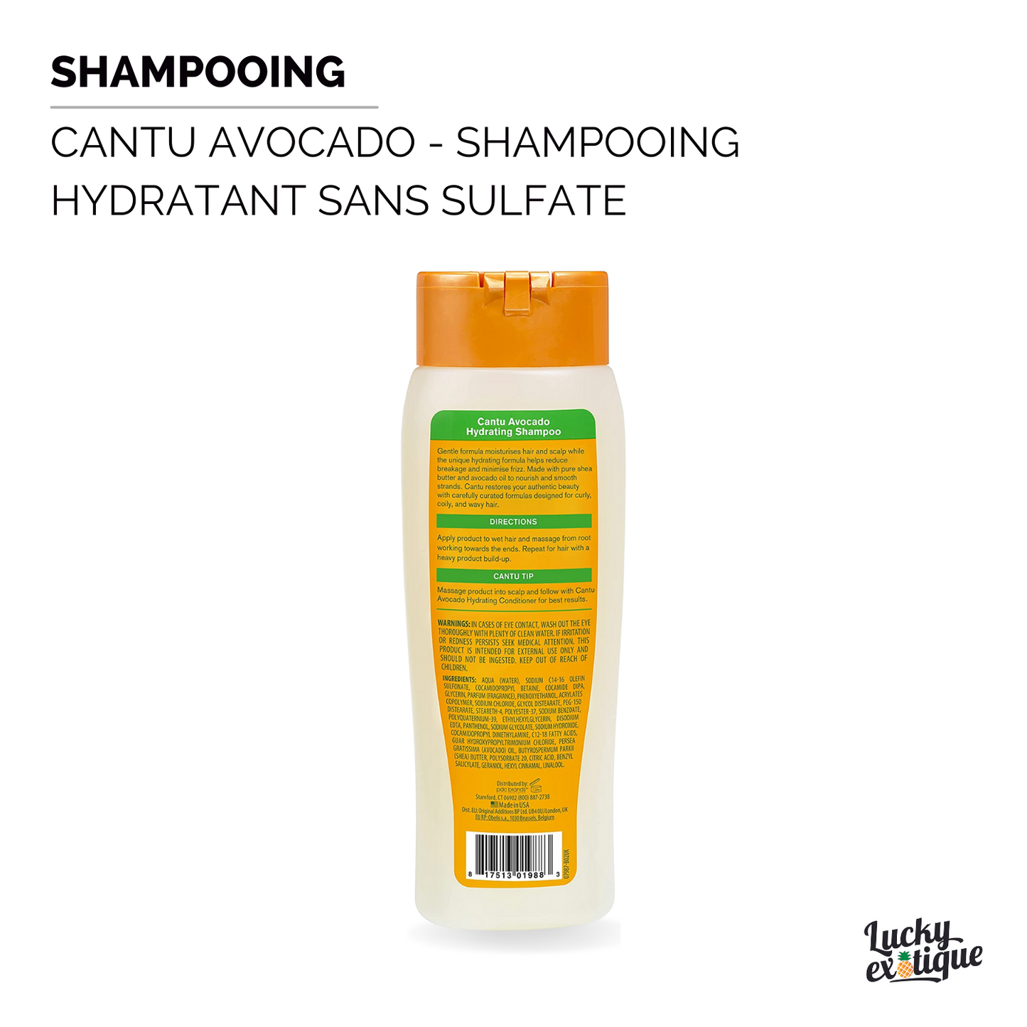 CANTU AVOCADO Shampooing hydratant sans sulfate