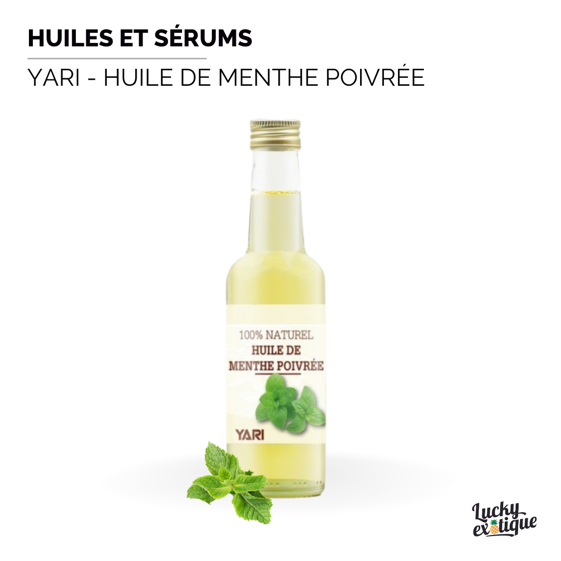 YARI - Huile de menthe poivrée naturelle