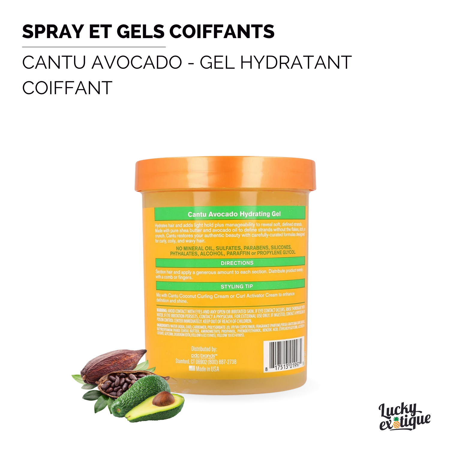 CANTU Avocado  Gel Hydratant coiffant 