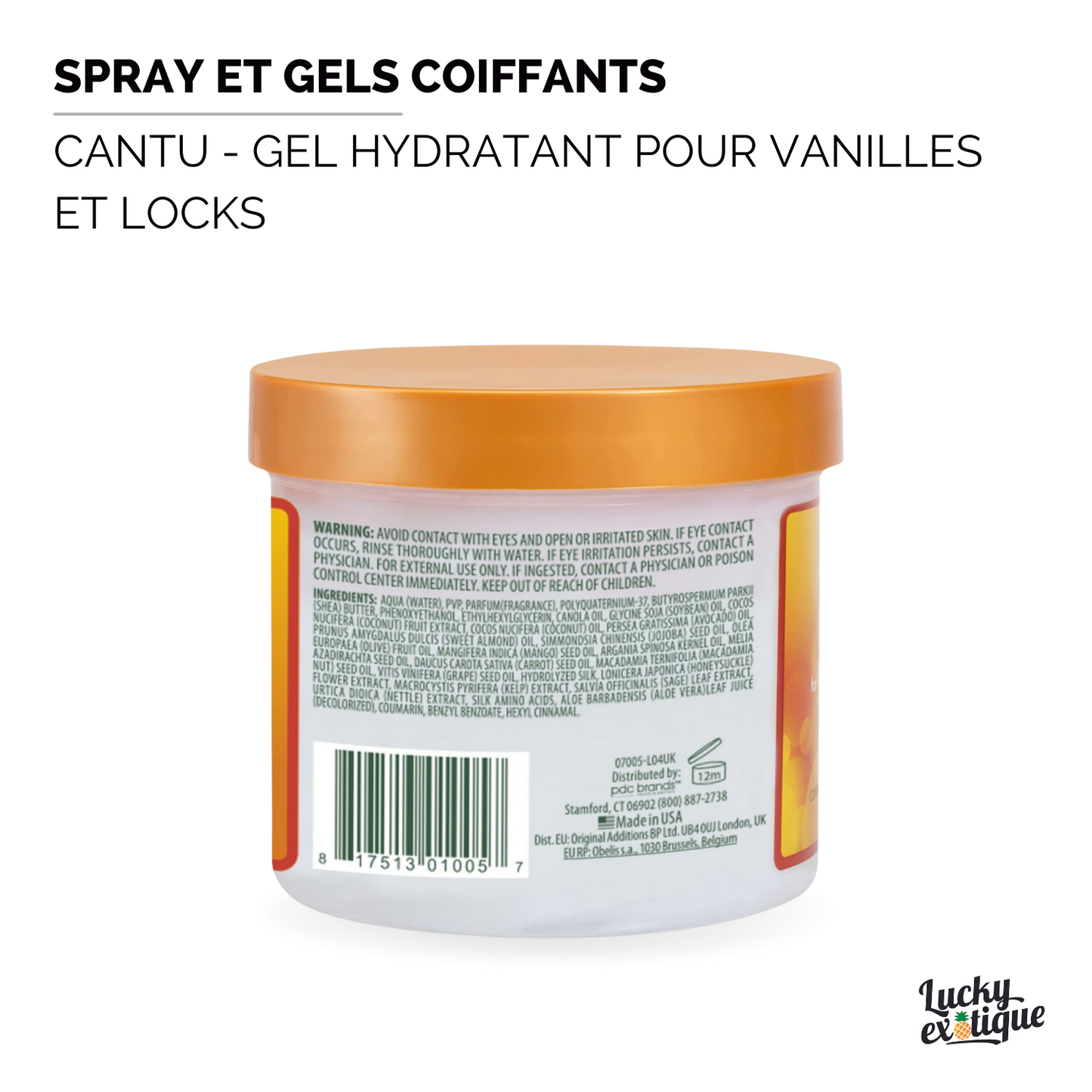 CANTU  Gel hydratant pour vanilles et locks