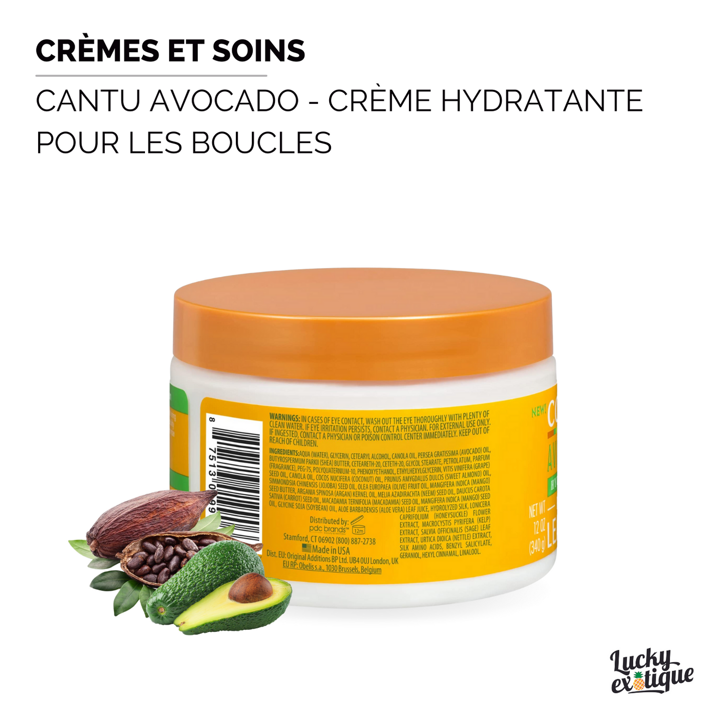 CANTU AVOCADO Creme hydratante pour les boucles ( CURLING CREAM )