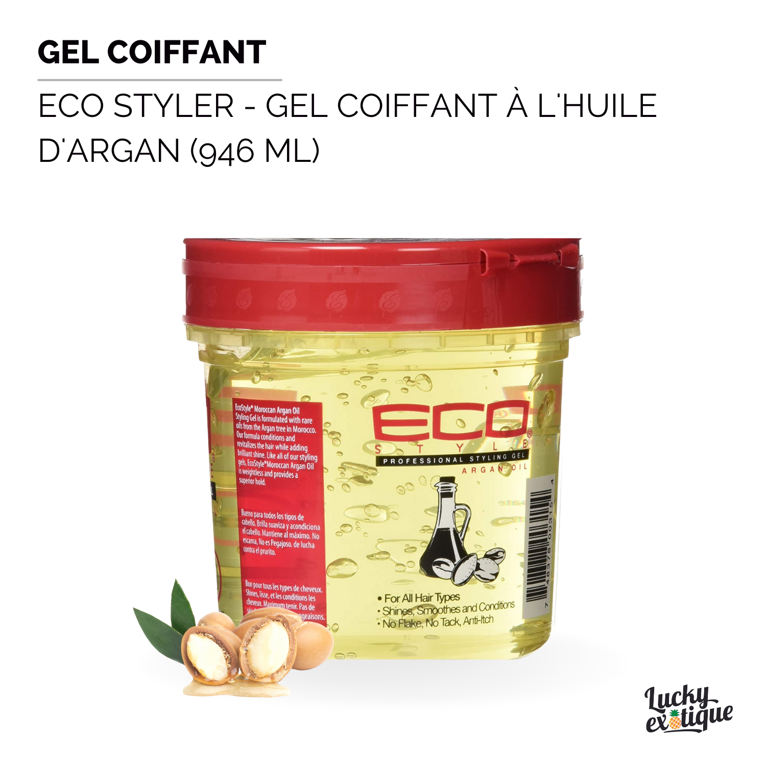 ECO STYLER - Gel coiffant à l'huile d'argan (946ml)