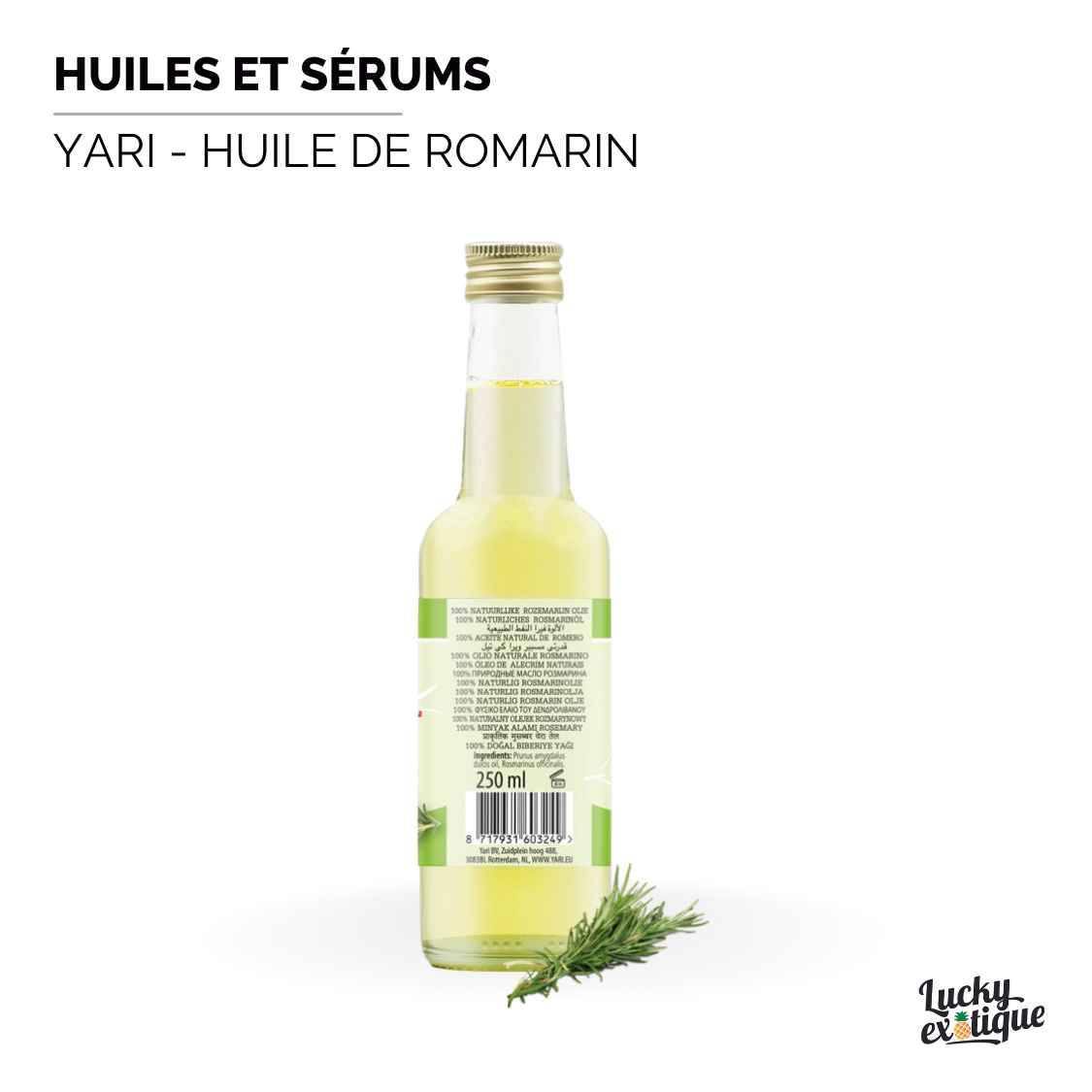 YARI - Huile de romarin naturelle