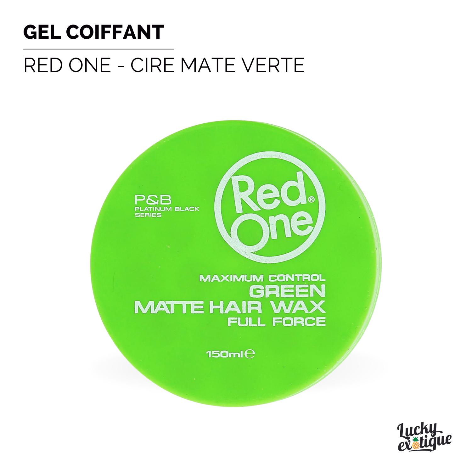 RED ONE - Cire mate verte