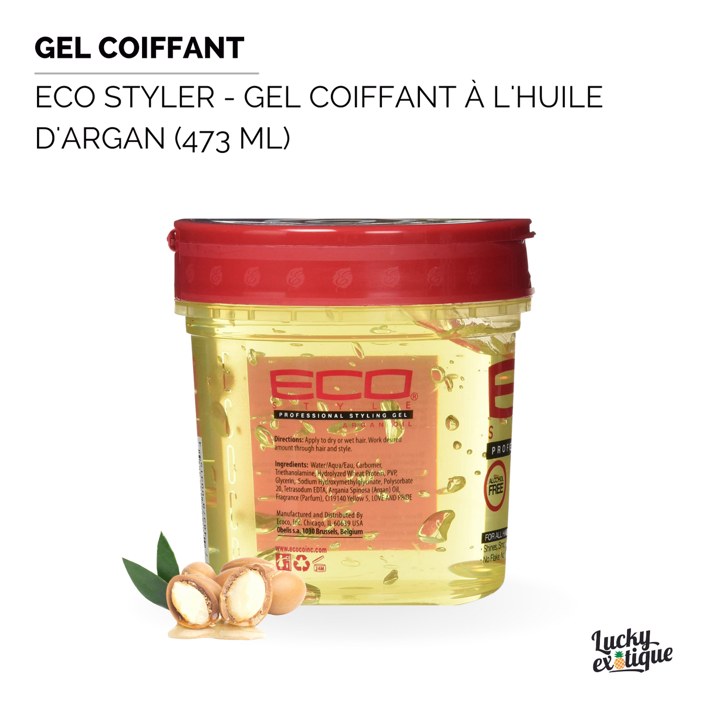 ECO STYLER - Gel coiffant à l'huile d'argan ( 473ml )